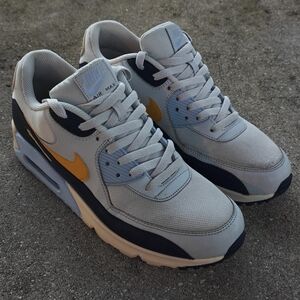 Nike Air Max 90 Essential Sneakers in Gray and Yellow AK1285 008